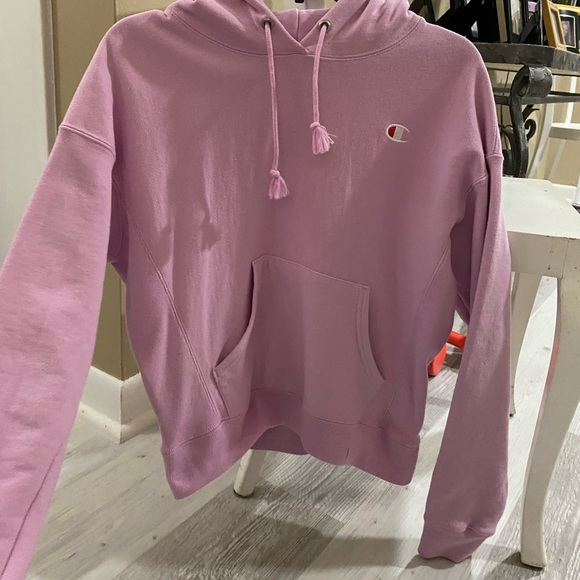 pink champion reverse weave hoodie - Picture 1 of 3